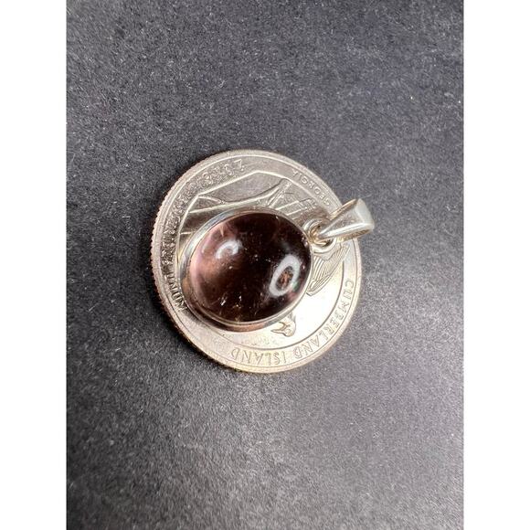 NEW lilac bi color tourmaline sterling silver pendant 2.70 grams - Picture 11 of 16
